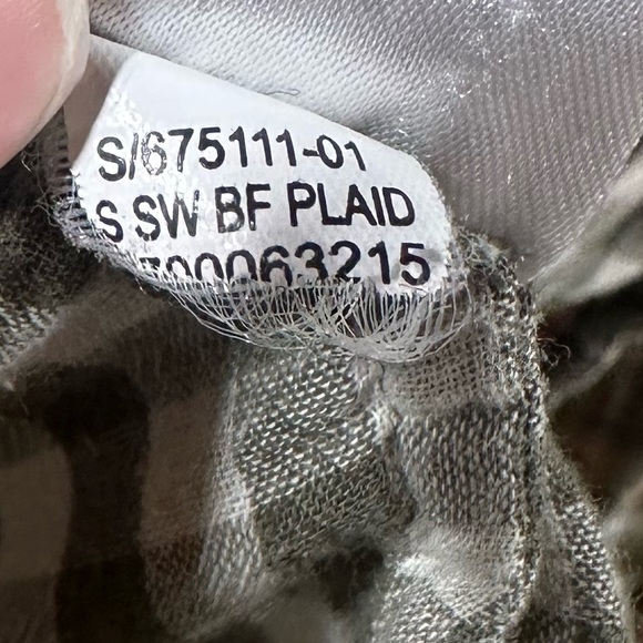 Banana Republic soft-wash multi-plaid boyfriend shirt m - Picture 6 of 7